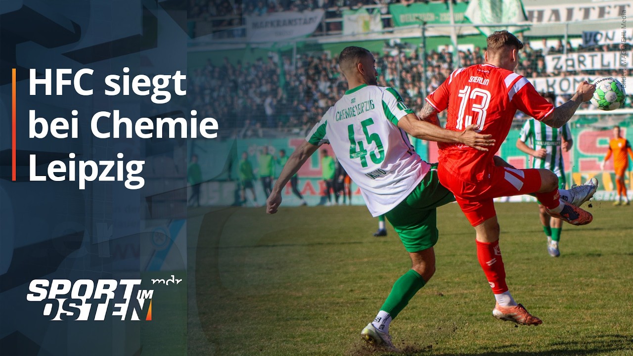Hallescher FC holt sich drei Punkte bei der BSG Chemie Leipzig | MDR