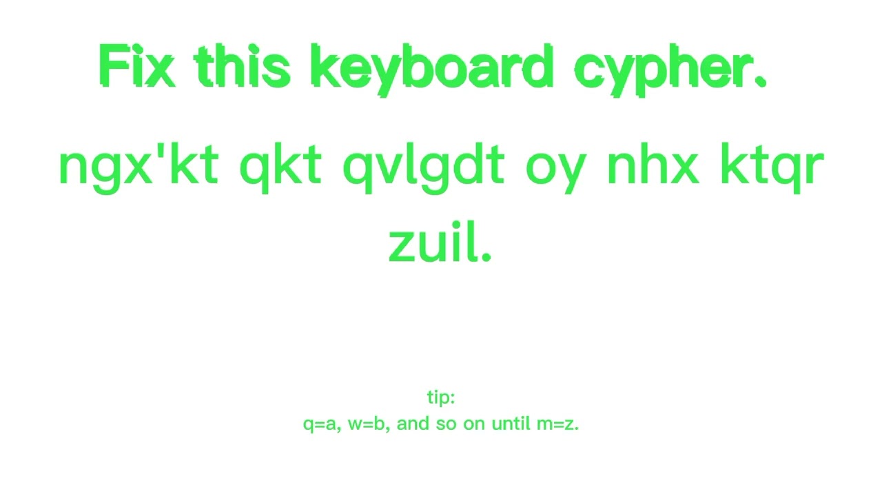 keyboard cypher (cortg)
