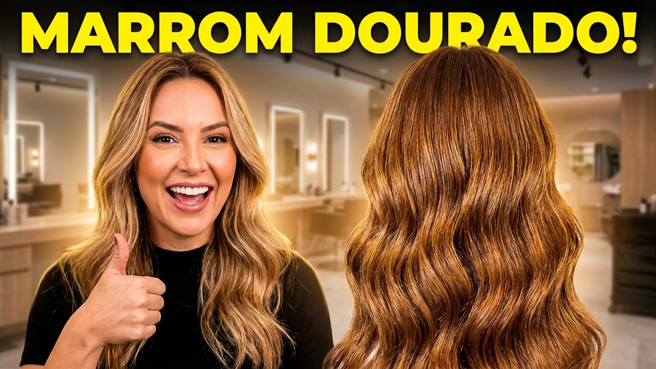 MISTURAS CABELO MARROM DOURADO 7.7 PARA PINTAR SEM DESCOLORIR | COBRIR BRANCO | FAZER MECHAS