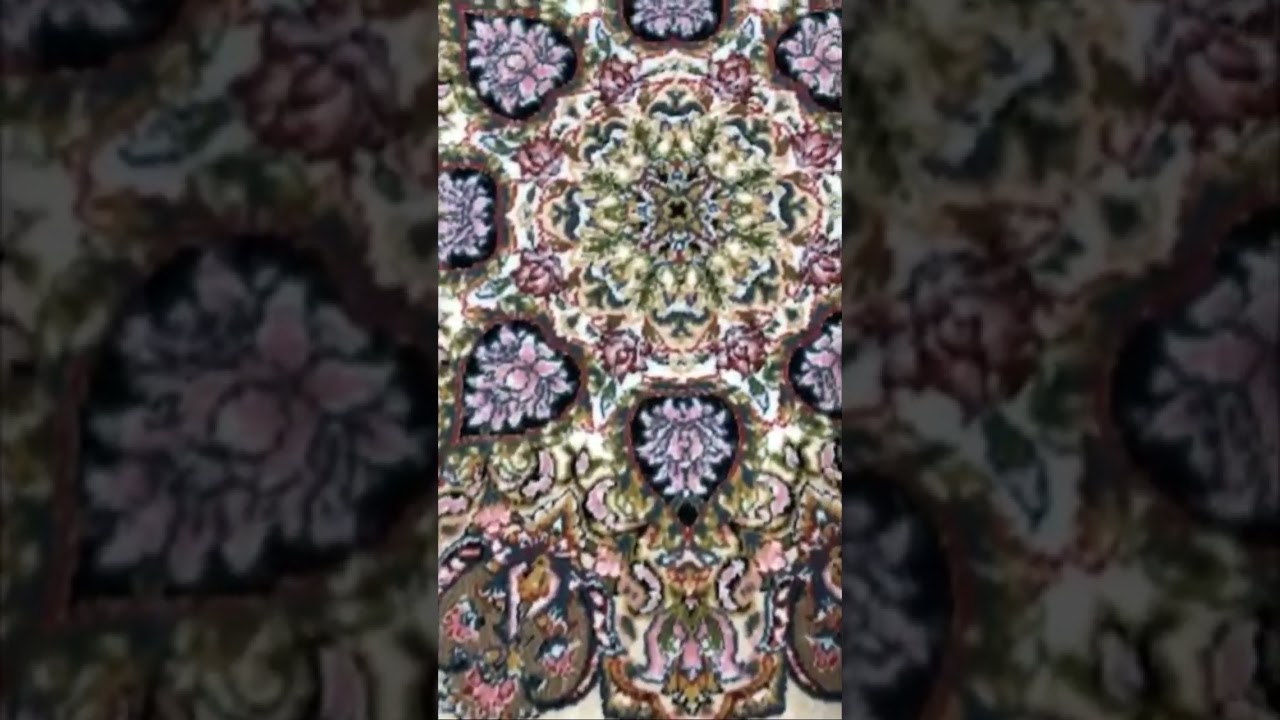 Beautiful Persian Rug. Flower garden 