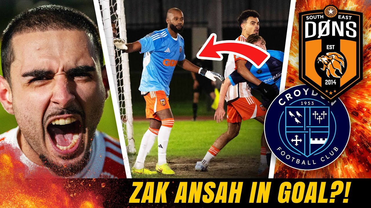 NON LEAGUE FOOTBALL | ‘Zak Ansah Forced to Play In Goal’ | SE DONS vs Croydon