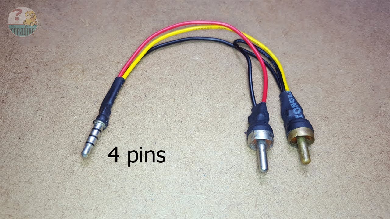 Connect 3.5 mm Headphone (4 pins) to Stereo audio jack | Mobile to woofer system connector cable