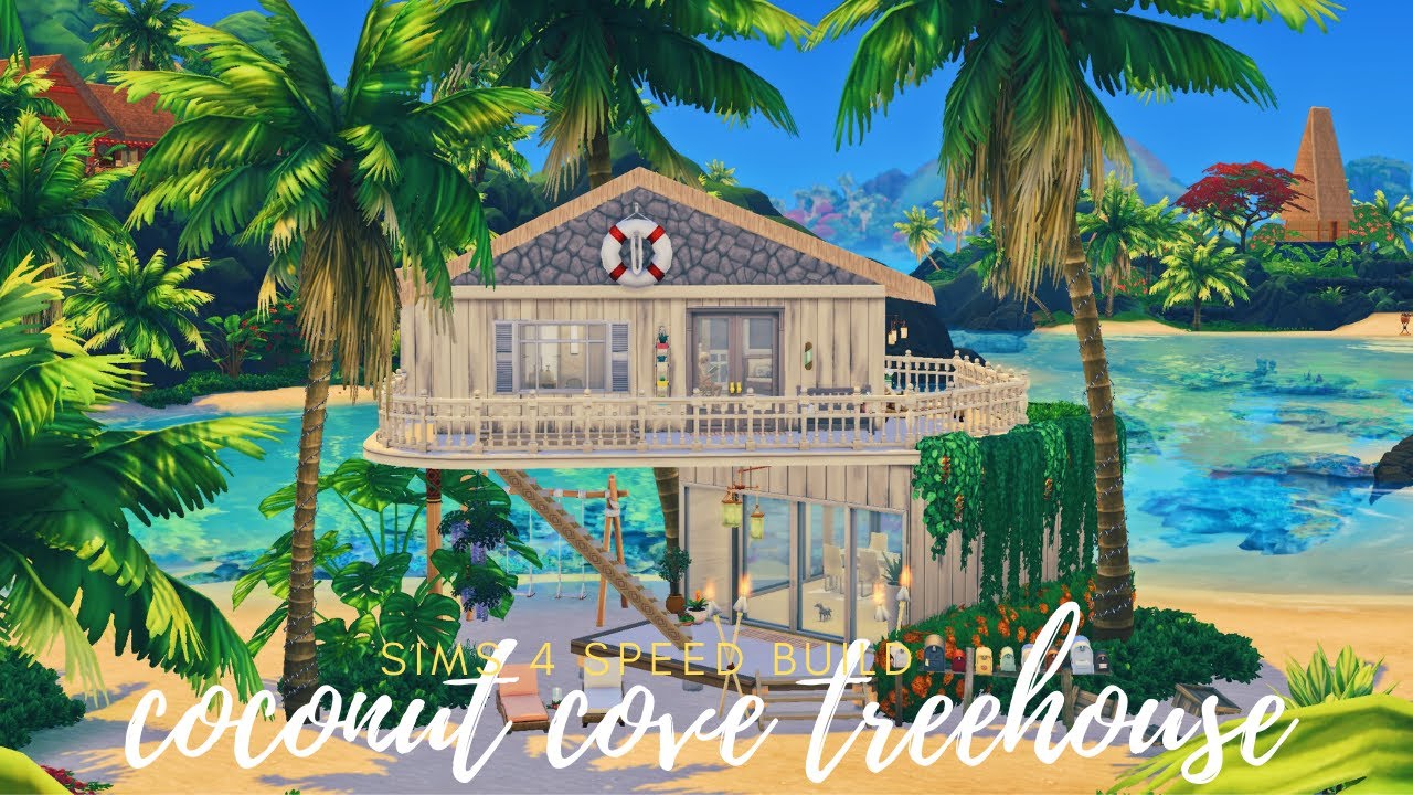 COCONUT COVE TREEHOUSE | Sims 4 Speed Build