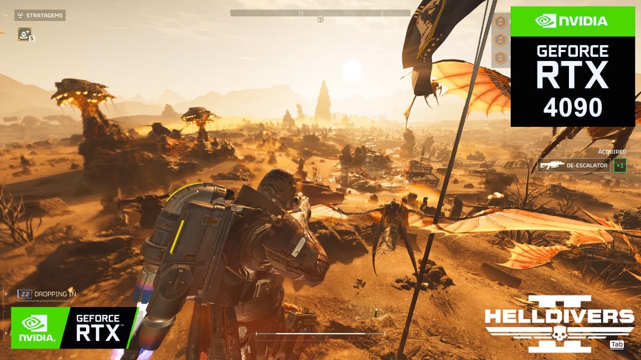 HELLDIVERS 2: HELLMIRE UNDER ATTACK on RTX 4090 24GB (4K Maximum Graphics)