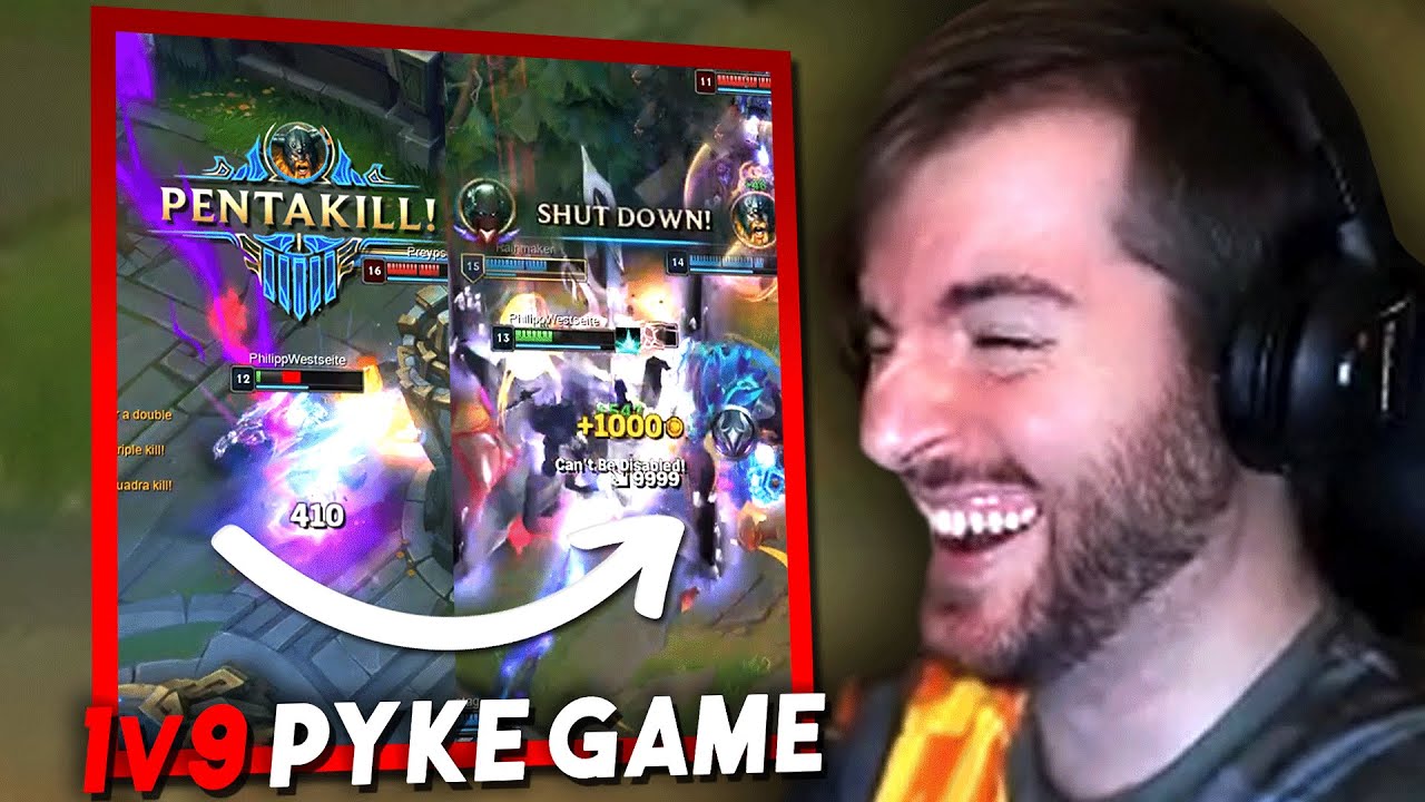 Kompletter 1v9 Pyke Solo Carry | Kutcher Stream Highlights