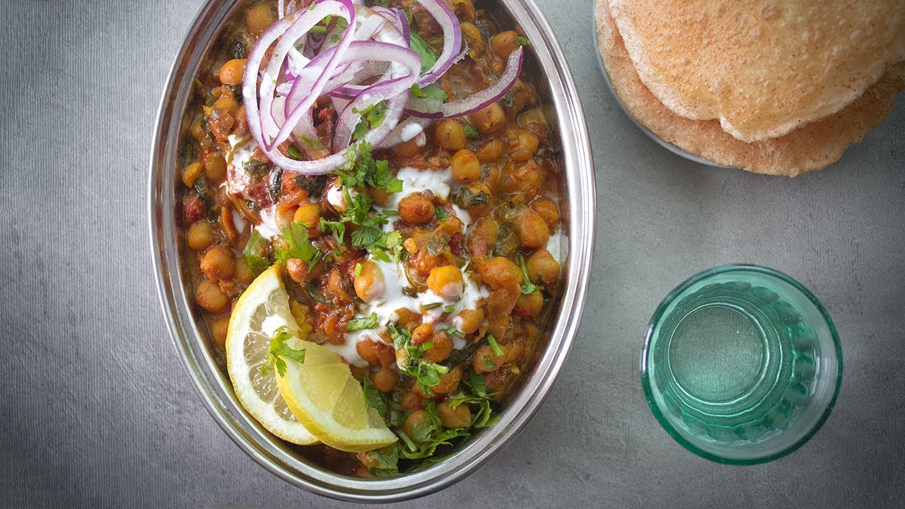 Recette Indienne Végétarienne Palak Chana 𑁍 Pankaj Sharma