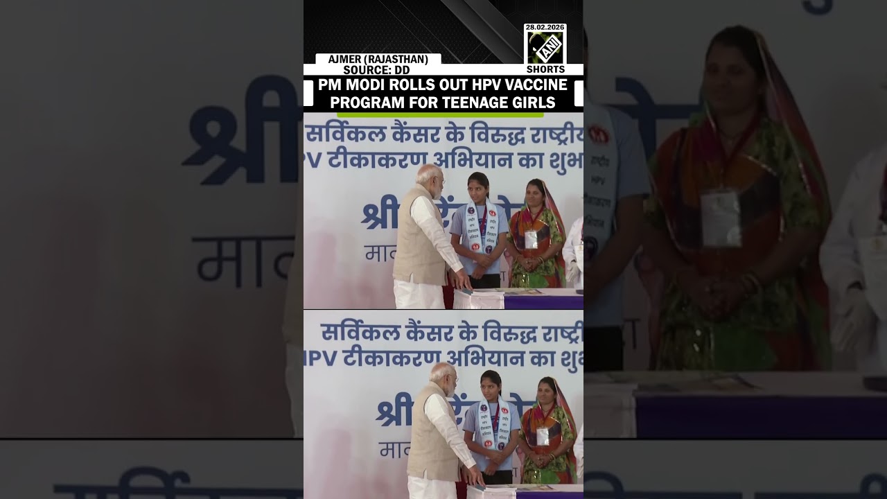 PM Modi rolls out HPV vaccination program for girls aged 14 to prevent cervical cancer