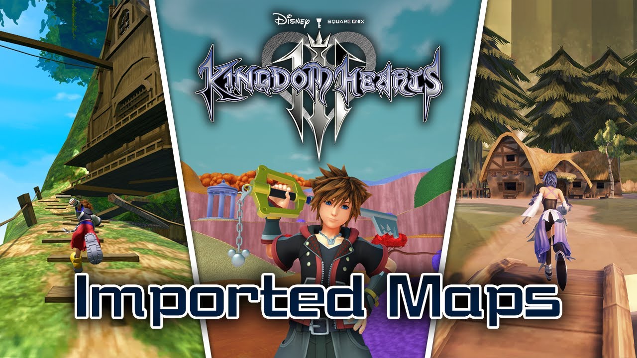 KINGDOM HEARTS III - Visiting DISNEY worlds from other KINGDOM HEARTS games! [Imported Maps]