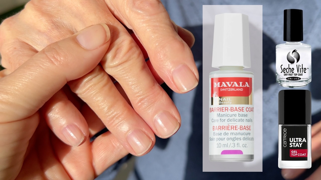 Базовое покрытие Mavala Barrier Base + верхнее покрытие Seche Vite & Catrice Ultra Stay Gel. Сове...