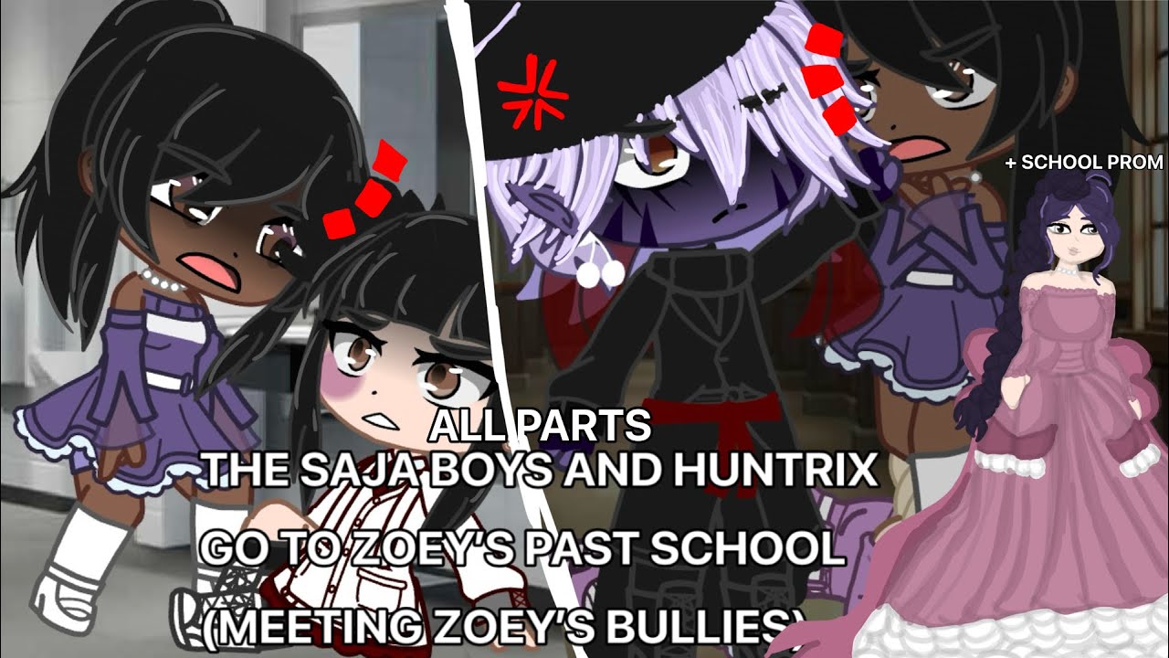 The Saja boys and Huntrix go to school | KPDH | (Zoey’s past school)| SHIPS | Gacha Club | ALL PARTS