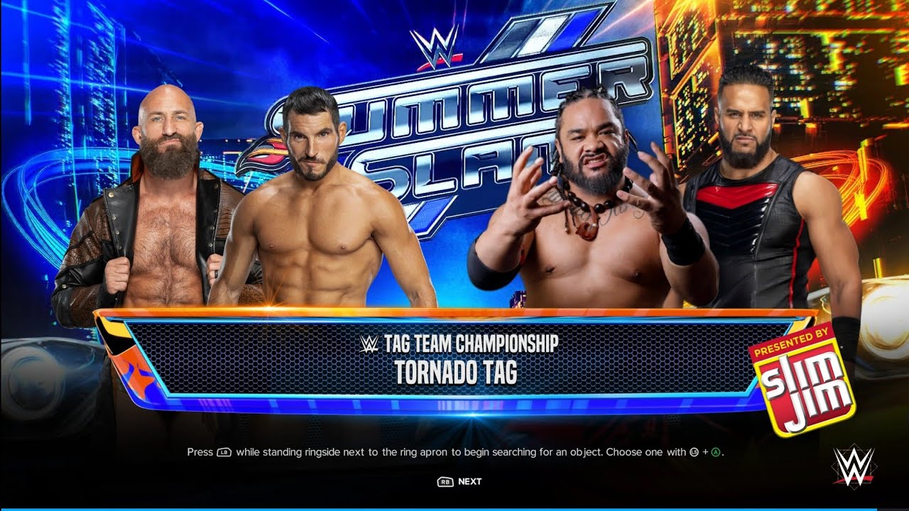 Team DIY Vs Jacob Fatu & Tama Tonga - SmackDown Tag Team Championship match | WWE 2k24