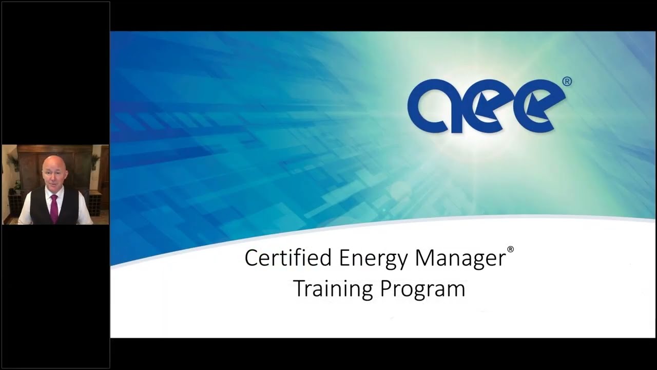 The Certified Energy Manager Agenda