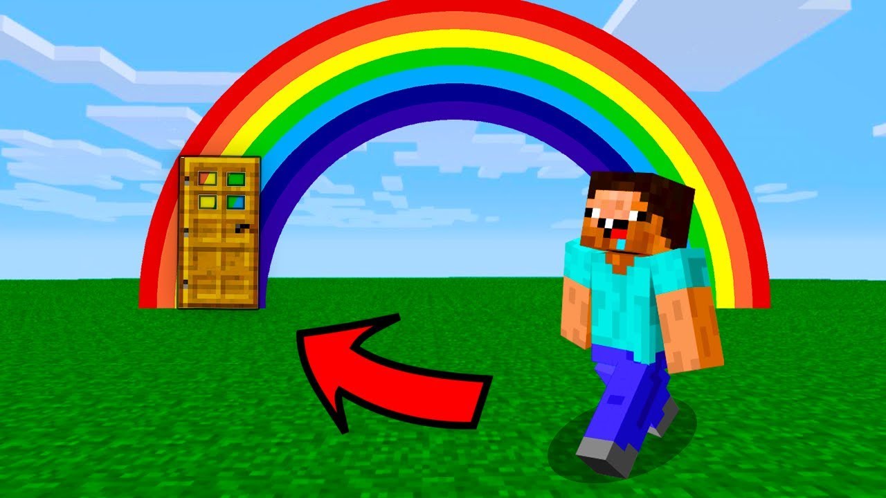 НУБ ПОСТРОИЛ ДОМ ВНУТРИ РАДУГИ В МАЙНКРАФТ ! ПОСТРОИТЬ ДОМ ДЛЯ РАДУЖНЫЙ НУБИК ТРОЛЛИНГ ПОСТРОЙКА