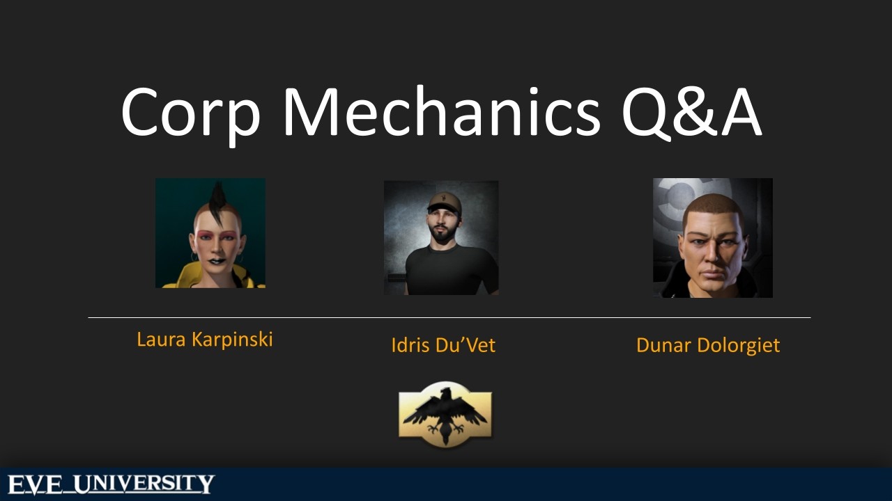 EVE Online Corporation Management Q&A with EVE University Leadership