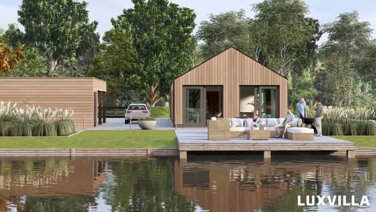 LUXVILLA -LEVENSLOOPBESTENDIG PREFAB HOUTEN #schuurwoning  SUIDERAS TYPE 1
