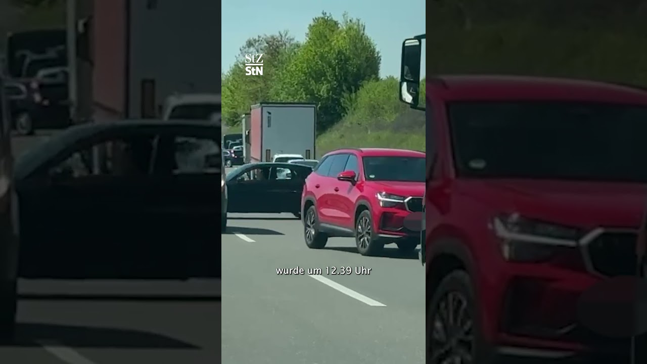 Verkehrschaos bei Winnenden: Autos wenden auf der Bundesstra&szlig;e