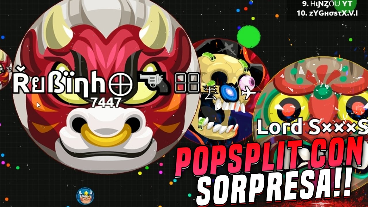 POPSPLIT con SORPRESA!! | Agar.io | Rubinho vlc