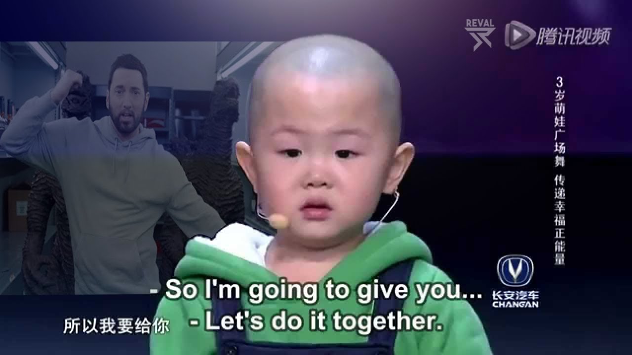 3 years old baby dances on Eminem - Godzilla ft. Juice WRLD