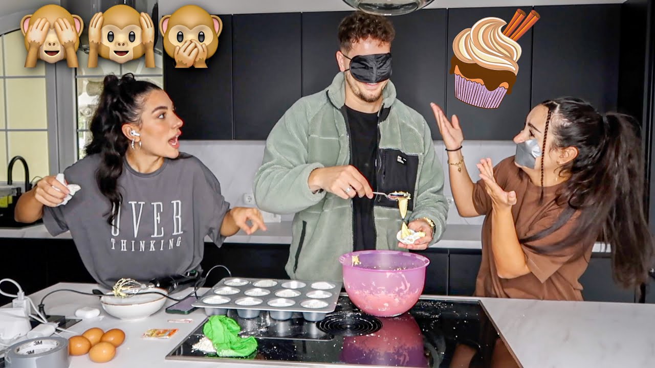 BLIND / TAUB / STUMM MUFFINS BACKEN CHALLENGE 🧁 Ebru & Tuncay
