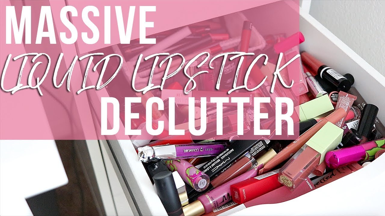 MASSIVE LIQUID LIPSTICK DECLUTTER 💄 Swatching My ENTIRE Collection