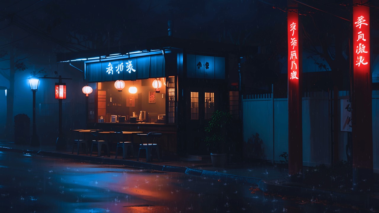 90s Tokyo Streets Lofi 🌙 Rainy Night Memories Lofi for Calm Mind