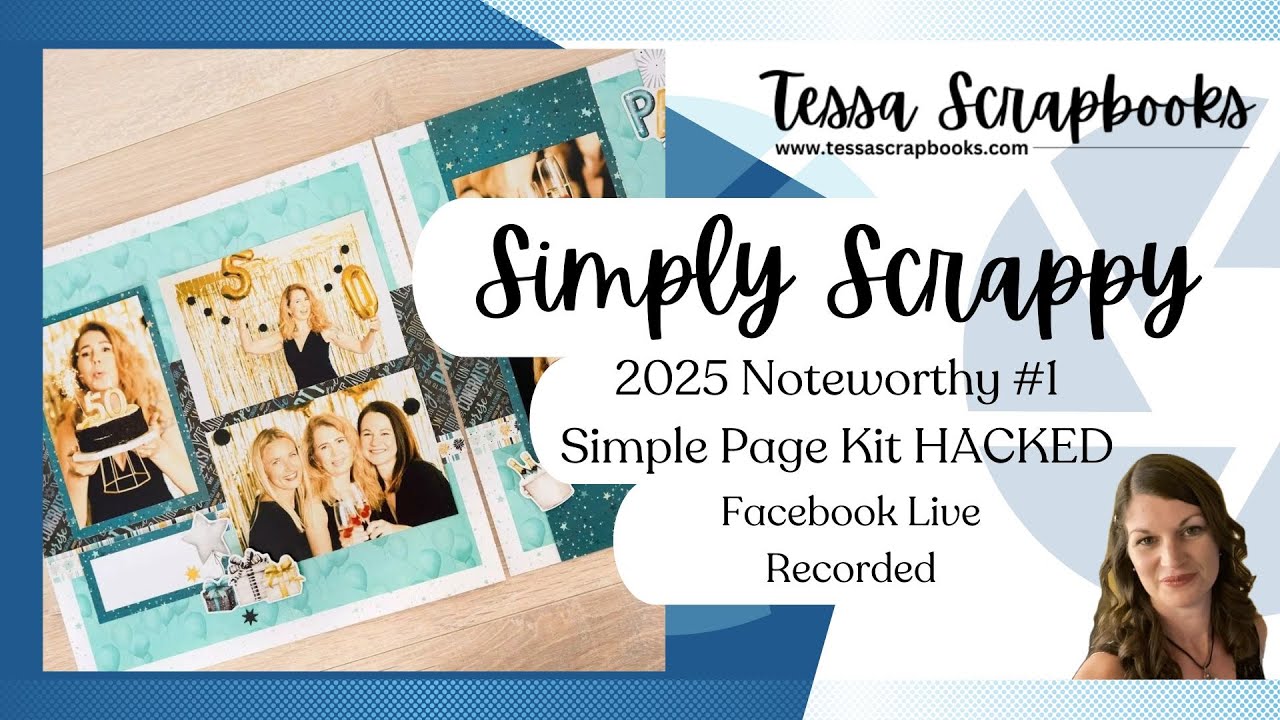 Hacking the Noteworthy Simple Page Kit #1 for an easy scrapbook layout