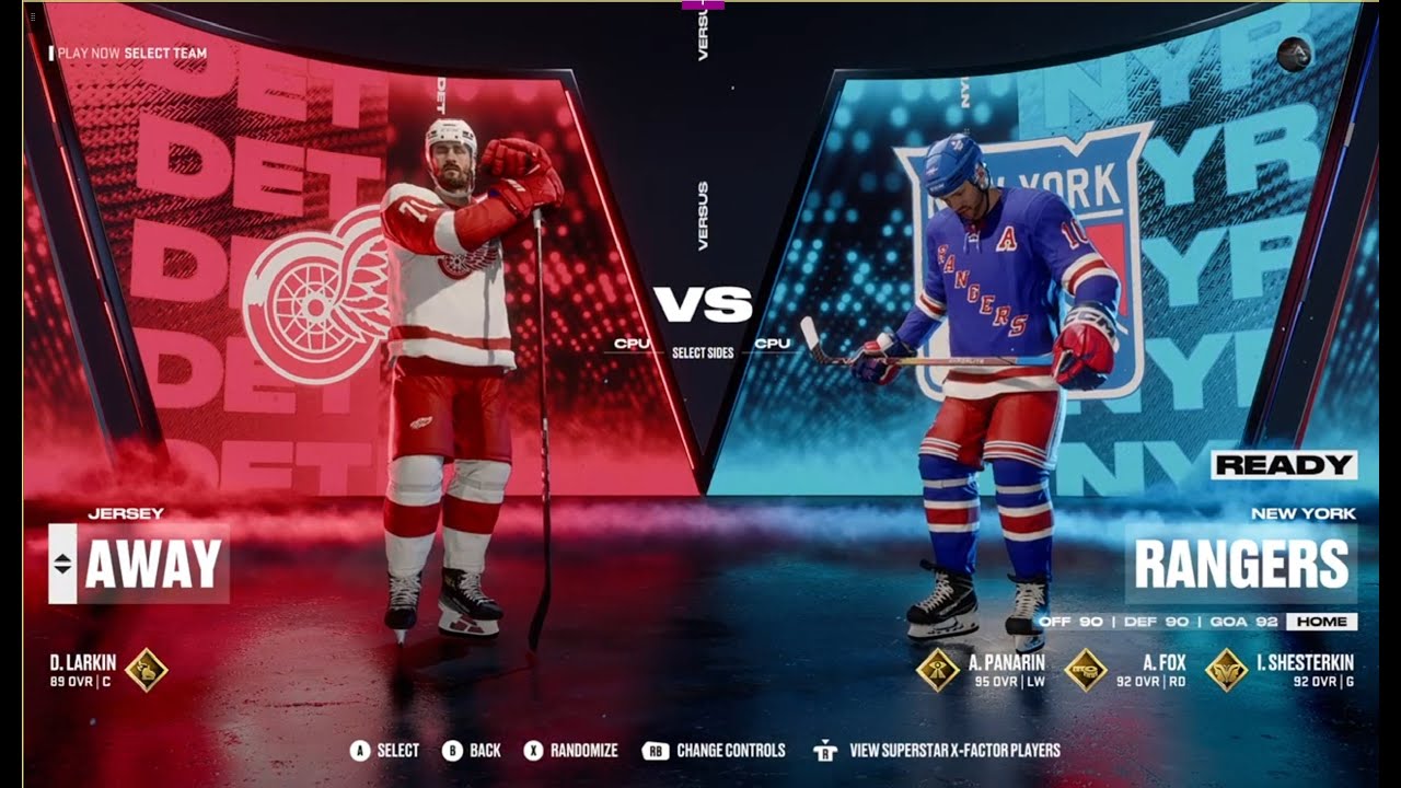 NHL 25 Второй тур регулярный чемпионат DETROIT Red Wings - NEW YORK RANGERS