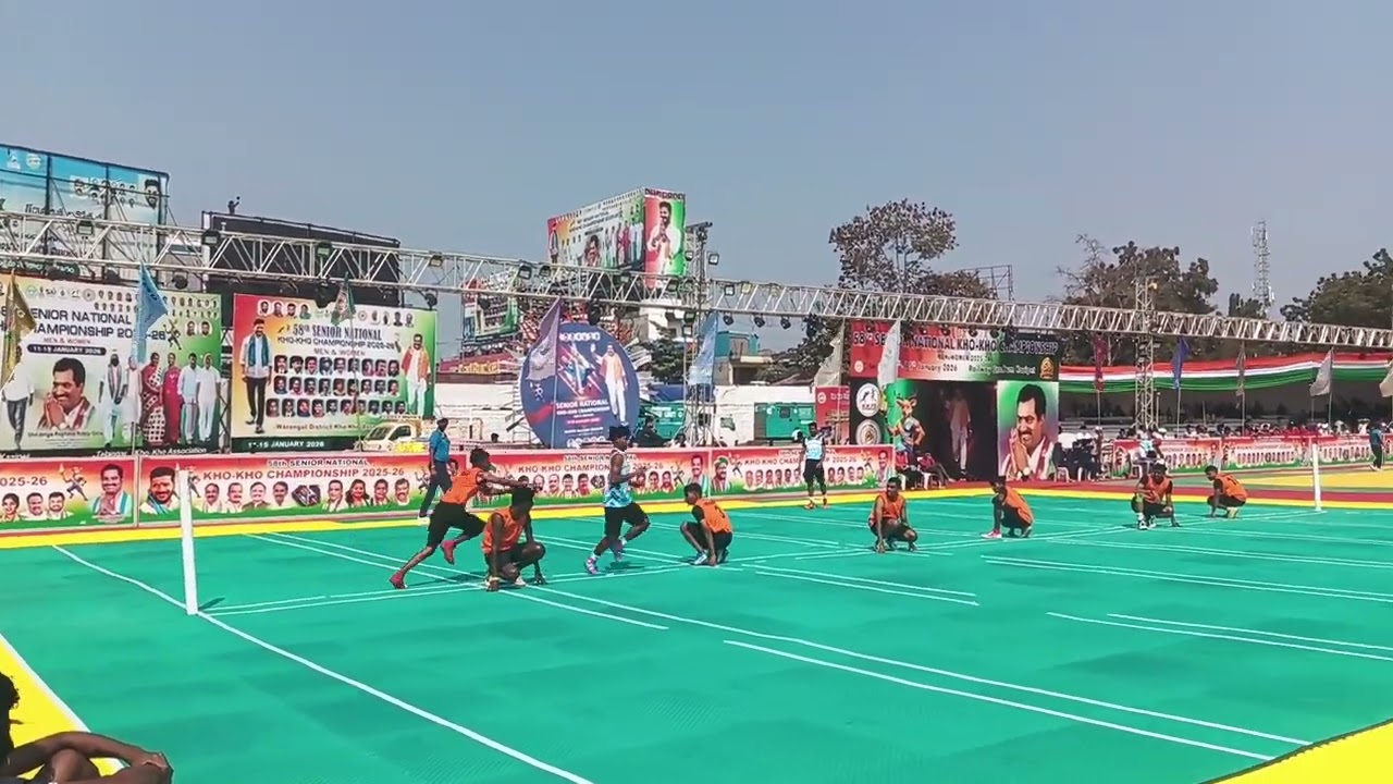 Odisha running with Vidarbha last turn, kho kho mach boy's 