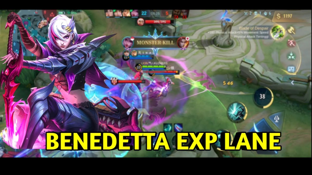BENEDETTA GAMEPLAY EXP LANE ROTASI #benedetta #benedettamontage  #drakenkun