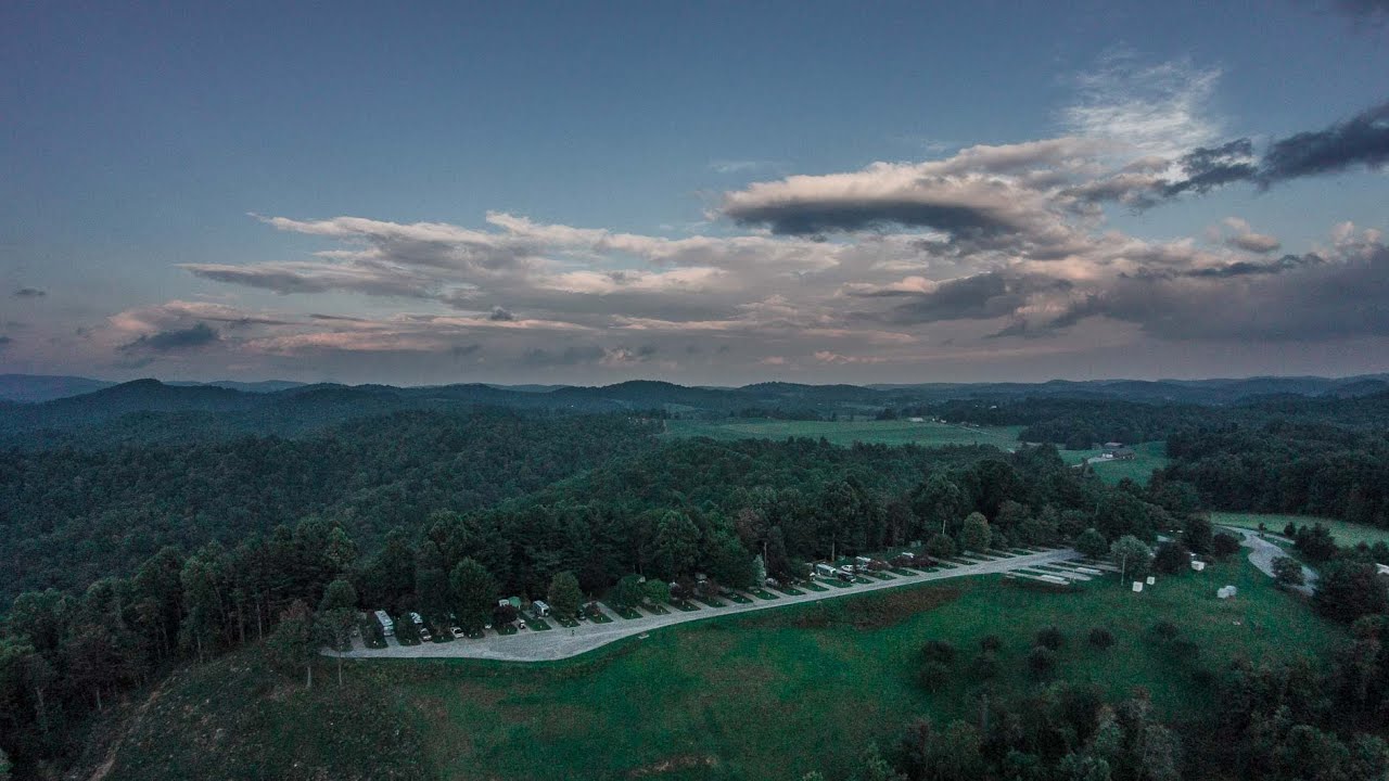 Virginia Highland Haven Airstream Park   Aerial View