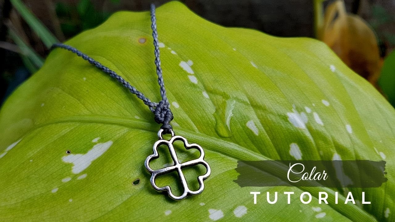 Dede Tutoriais | Colar simples com pingente #365
