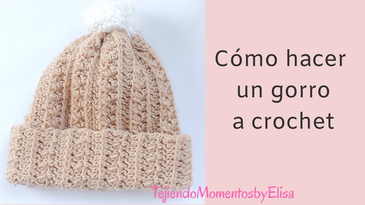 Cómo hacer un gorro a crochet #gorrodelana #easycrochet