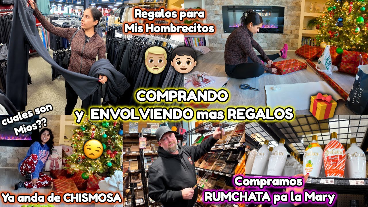 VLOGMAS  15🎄Me Fui a Comprar Mas REGALOS🧔🏼&zwj;♂️👦🏻🎁 Ya anda de CHISMOSA Picando😒 RUMCHATA pa' La Mary🍻😆