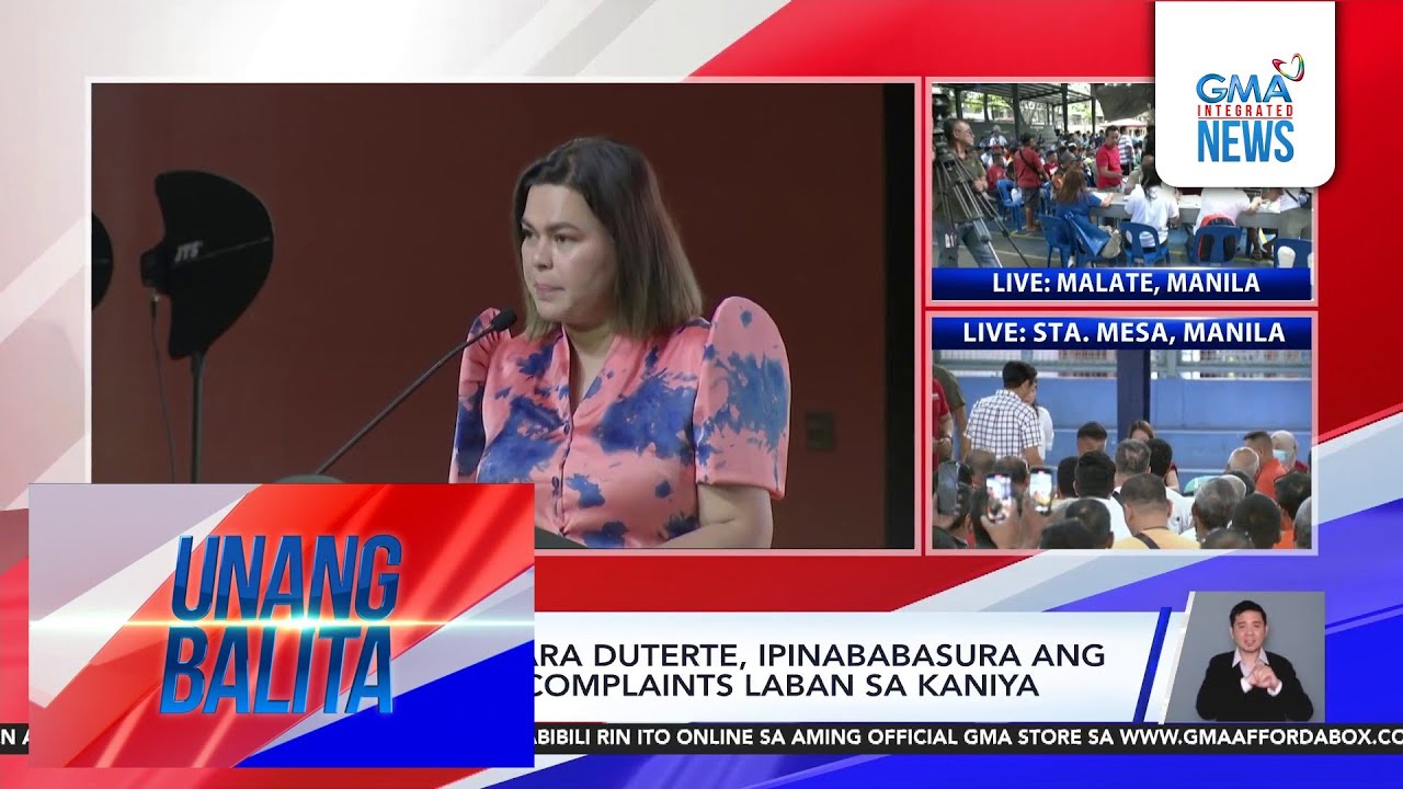 Kampo ni VP Sara Duterte, ipinababasura ang impeachment complaints laban sa kaniya | Unang Balita