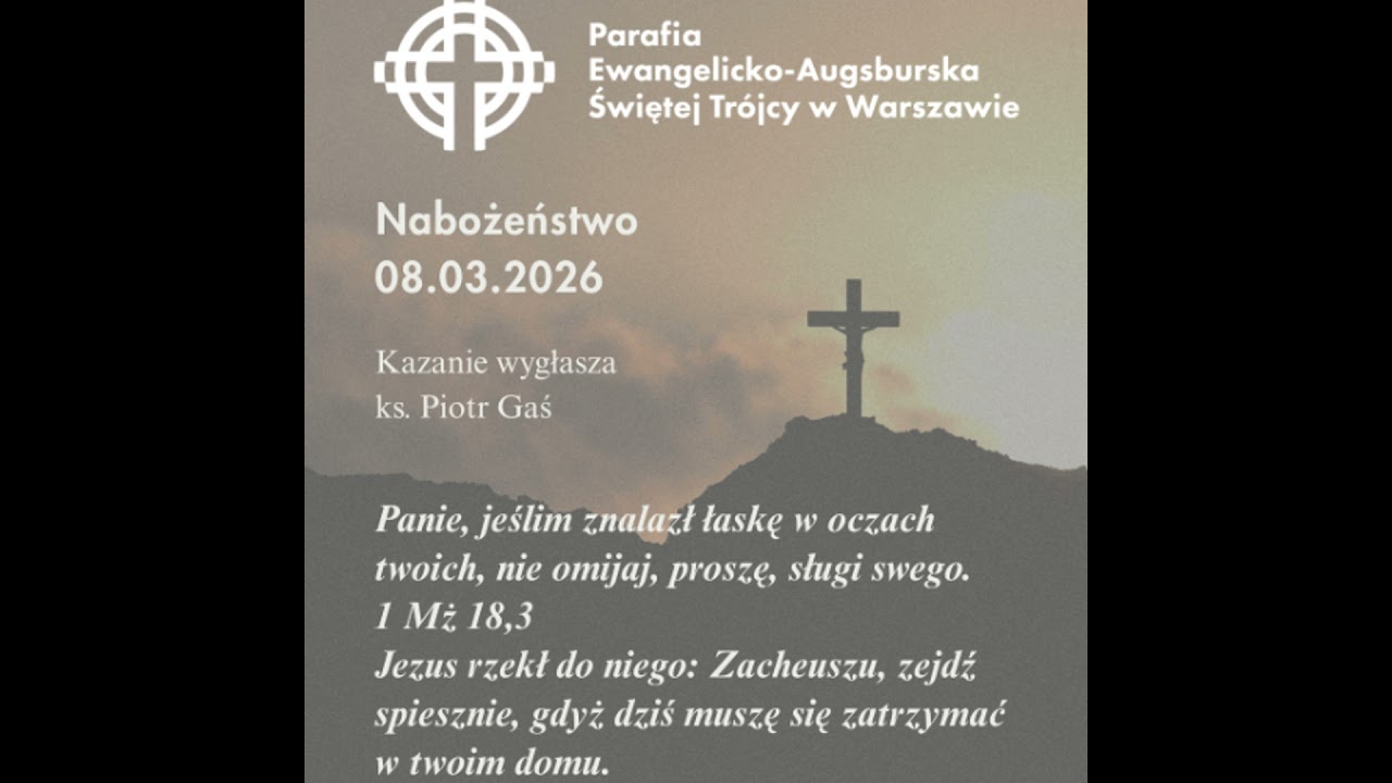 Niedziela ze Słowem, rozważanie z nabożeństwa z 8 marca 2026
