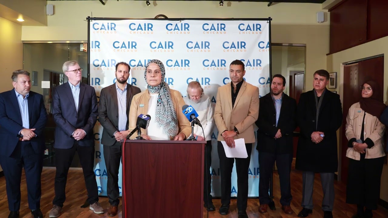 CAIR-Chicago Press Conference addressing Islamophobic tweets by IL District 6 Sen. Sara Feigenholtz