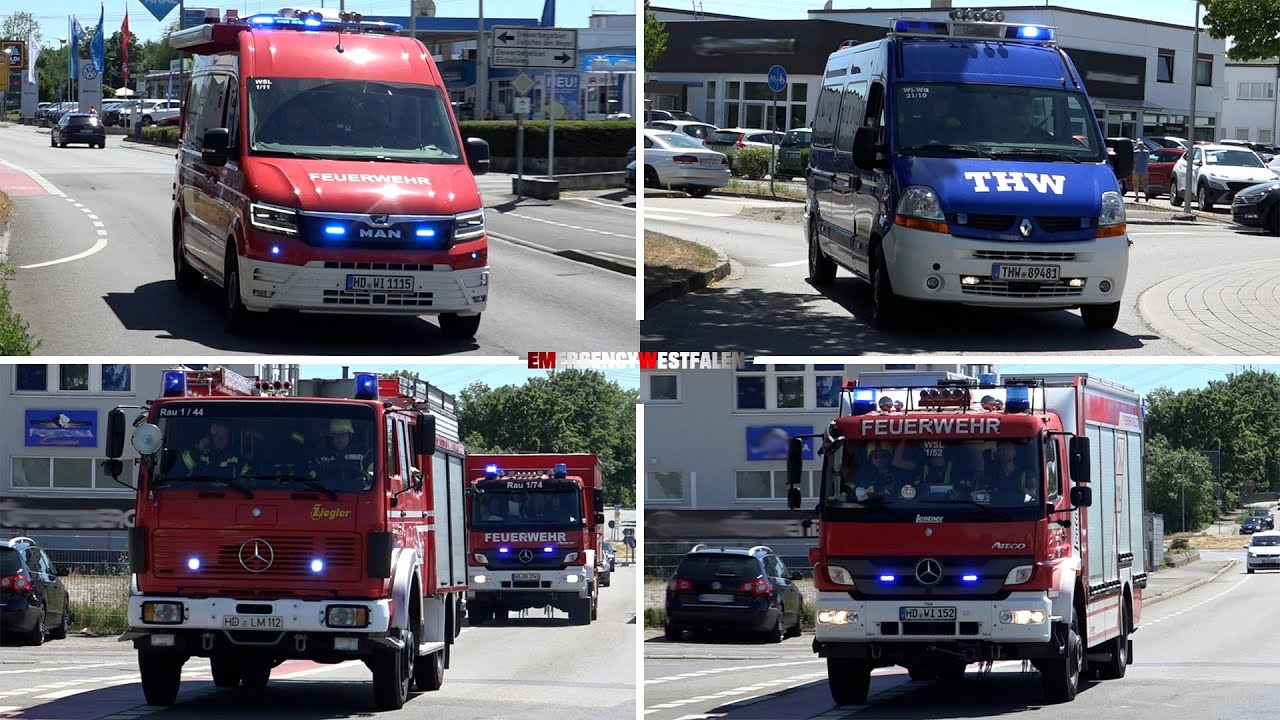 [Neuer ELW] Großer Gefahrguteinsatz - Einsatzfahrten zu ABC-Unfall in Wiesloch
