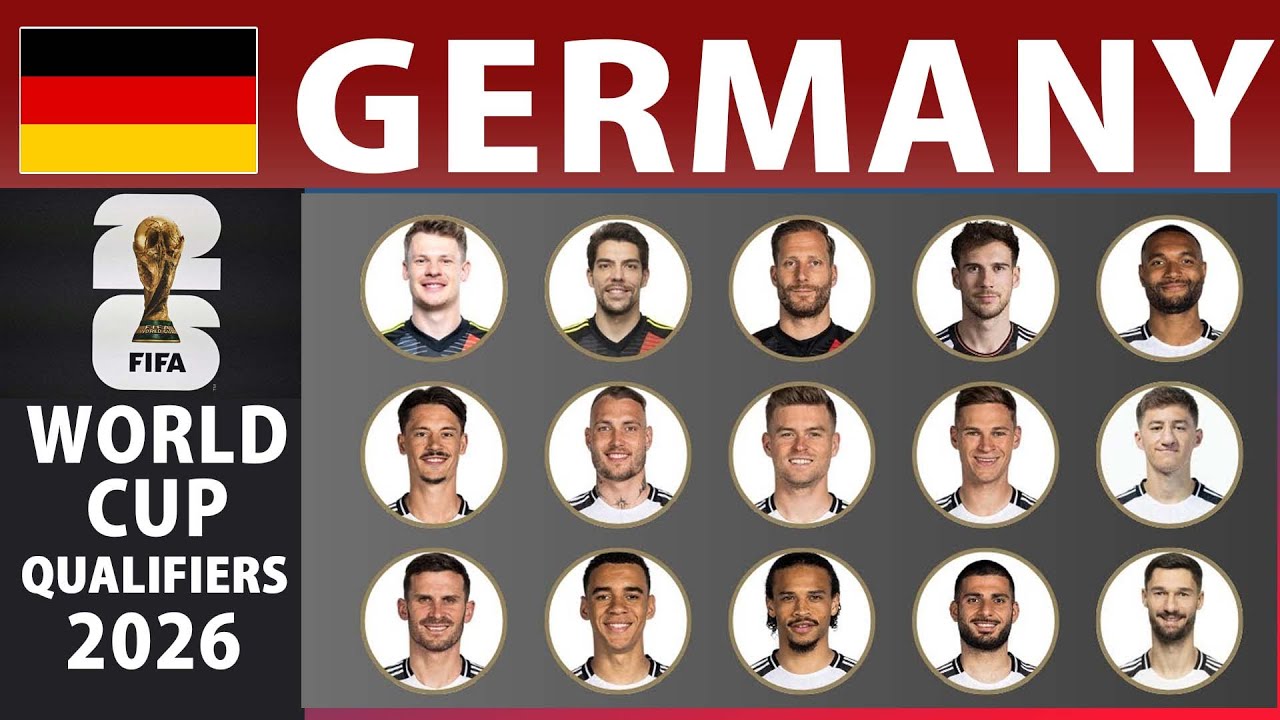 Germany Final Squad World Cup 2026 Qualifiers -Germany New Squad