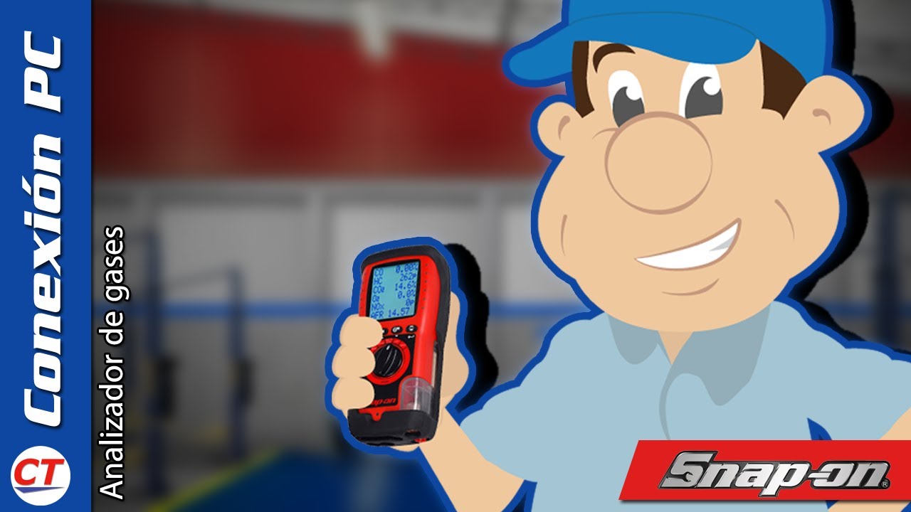 Conexión a PC del Analizador de 5 gases Snap-on HHGA5C