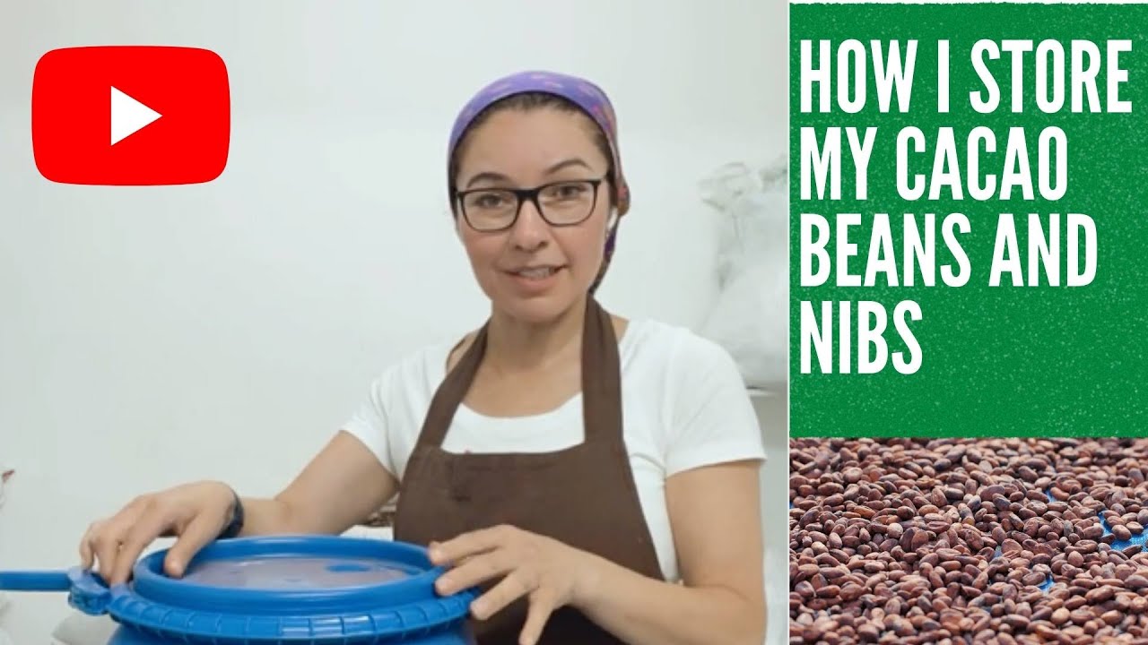How I store cacao beans and nibs at my chocolate factory