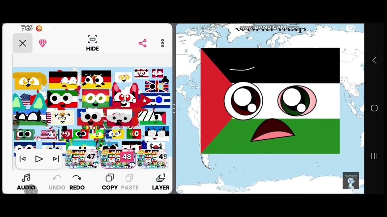 Flag Band My Randomness 1 (hey @123-u12 i made palestine better) and hey @Orcaledon-XD i add you