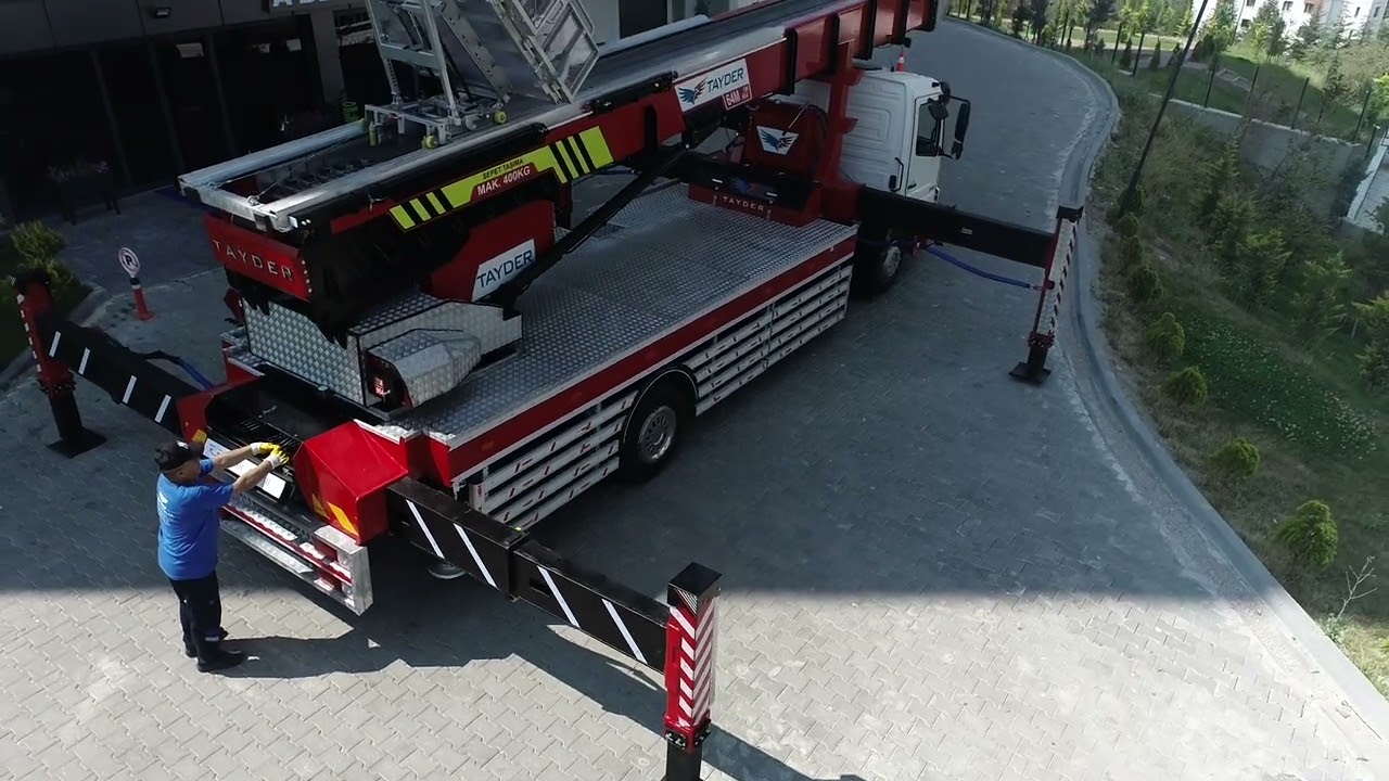 TAYDER 64 METRE TM-964 TANITIM VIDEOSU - TAYDER 64 METERS TM-964 LADDER LIFT PROMOTIONAL VIDEO !