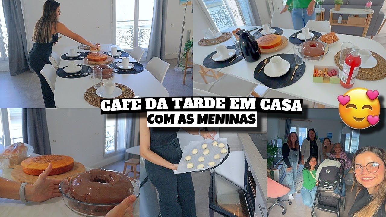 CAFÉ DA TARDE COM AS MENINAS EM CASA ❤️ - Bruna Paula