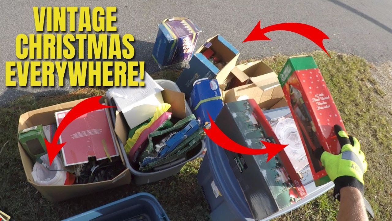 Vintage Goodies Found Curbside Scavenging * What A DAY!