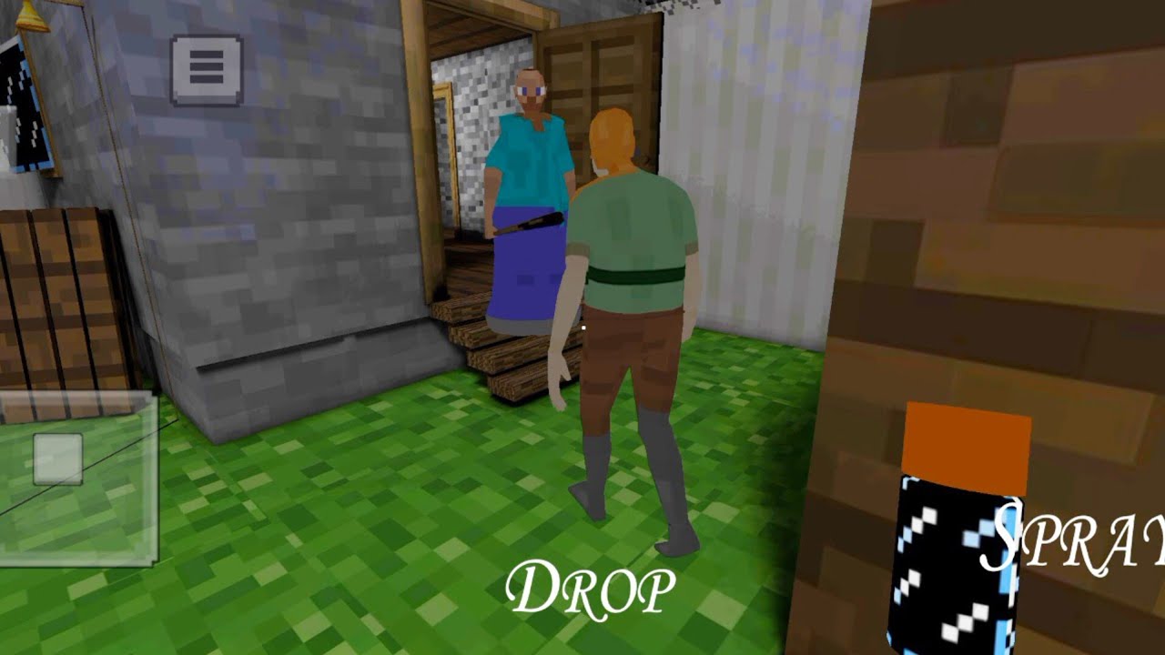 PLAYING AS GRANNY AND GRANDPA IN GRANNY MINECRAFT V1.9 UPDATE | GAME MODE MENU |