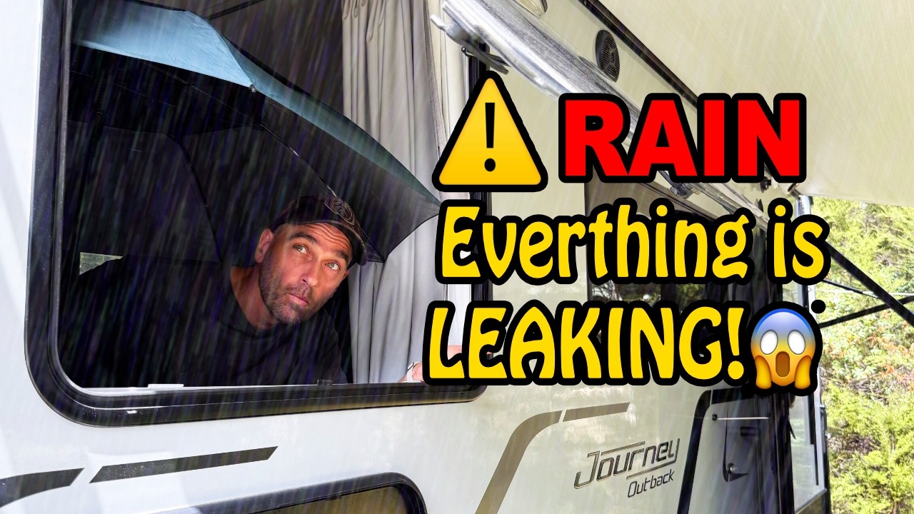 Our Jayco Caravan is FALLING APART! 😱 Multiple Leaks Disaster! 🌧
