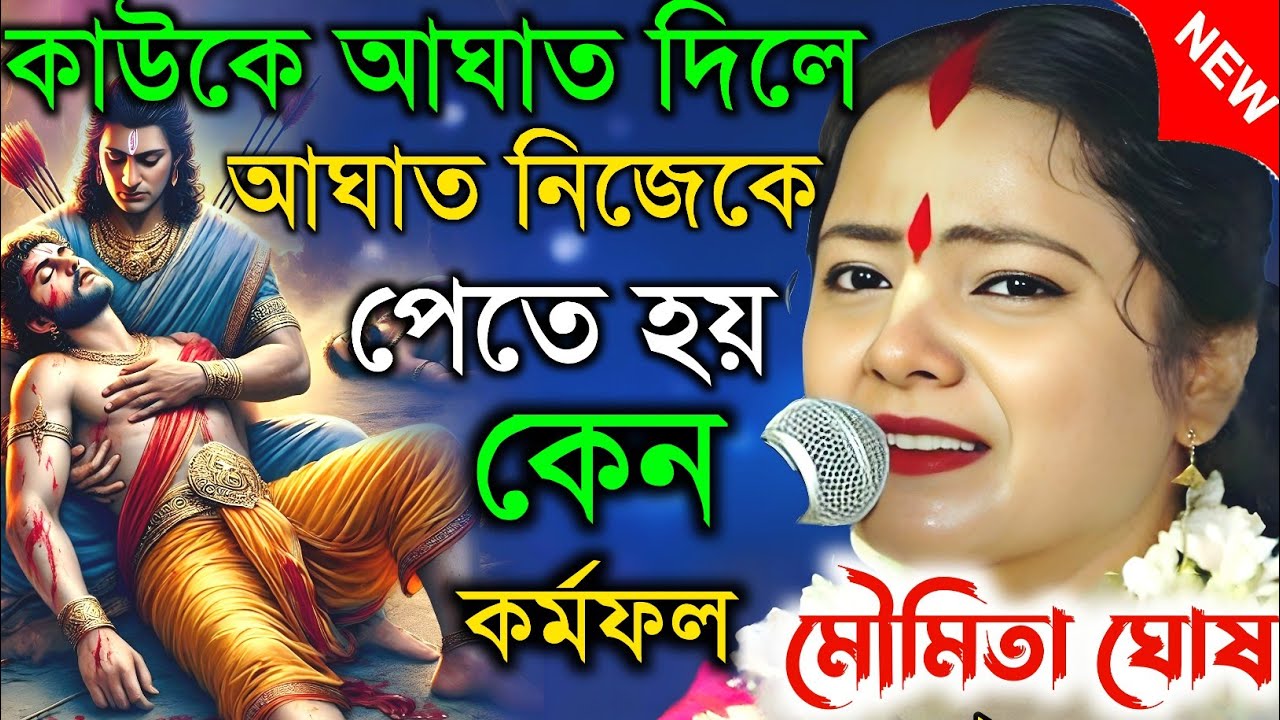 কাউকে আঘাত দিলে আঘাত নিজেকে পেতে হয় কেন || কর্মফল || Moumita ghosh || মৌমিতা ঘোষ কীর্তন