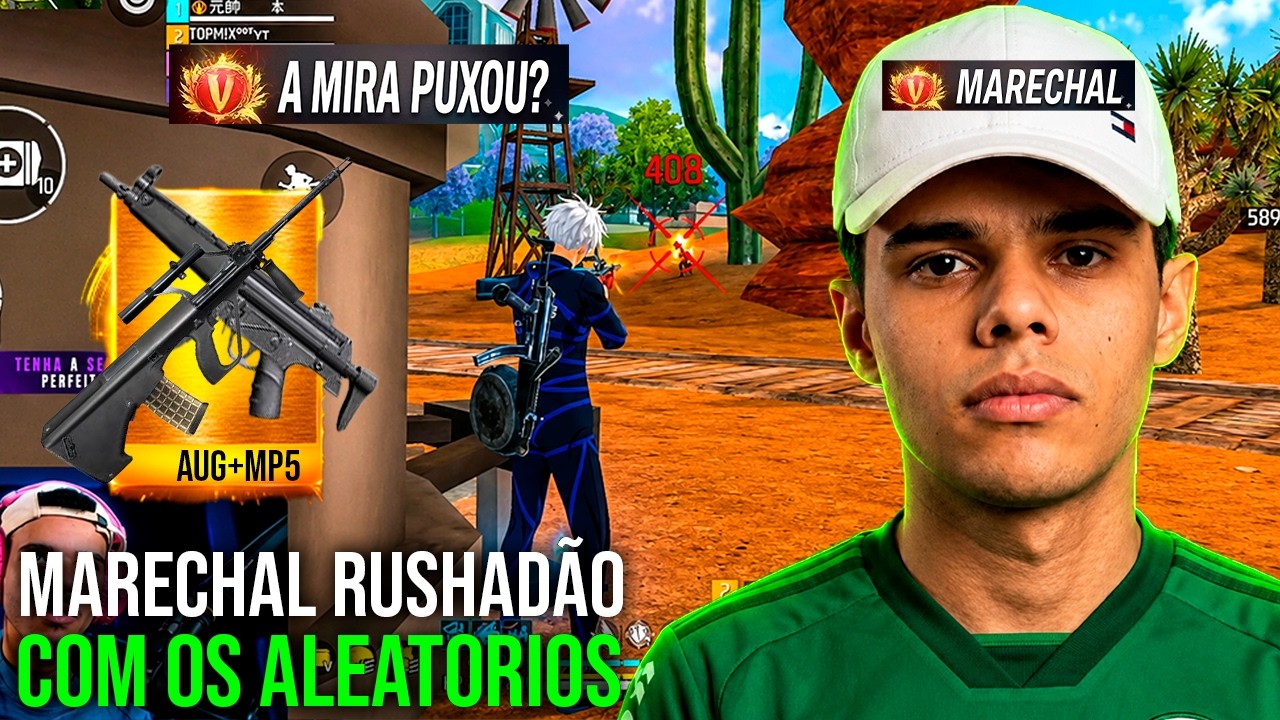 MARECHAL RUSHAD&Atilde;O COM OS ALEATORIOS NA RANKED: MARECHAL CLIPS - FREE FIRE