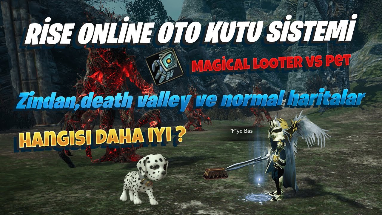 Rise Online World - Otomatik Kutu Toplama Magical Looter , Pet (Pvp alanlarda ve normal haritalarda)
