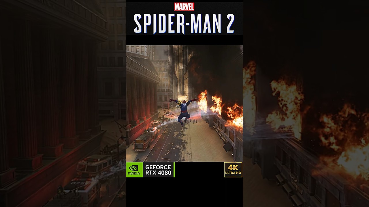 Spiderman 2 PC Gameplay on RTX 4080 Glitching a lot #pcgaming #spiderman2pc